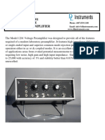 MODEL 1201 Voltage Preamplifier: Low Noise