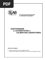 CL FM (P) 02 Questionnaire For Calibration Labs