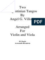 Two Argentinian Tangos by Villoldo For Violin Viola PDF