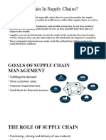 Why Blockchain in Supply Chains