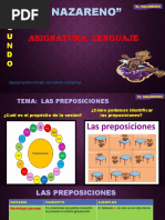 Lenguaje Segundo Las Preposiciones