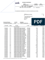 Estimado Cliente: Nos Complace Remitirle El Extracto de Las Operaciones Realizadas en Su Cuenta en El Periodo Que Se Indica