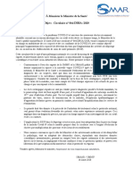 Lettre À MR Le Ministre de La Santé