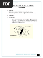 DETERMINACION DEL CAMPO MAGNETICO TERRESTRE Imprimir