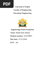 Faculty of Engineering Petroleum Engineering