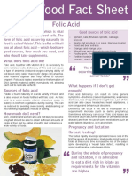 Folic Acid: Bda Food Fact Sheet