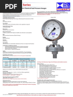 MODELS-2030 Series: All Stainless Steel Construction Chemical Seal Pressure Gauges