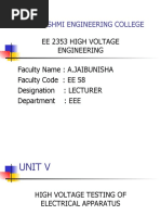 05 High Voltage Testing of Elecrical Apparatus