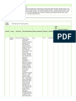 Priced Bill of Quantities (BOQ) : Lot Detail Lot No.