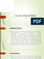 Lecture 4 (GLASS INDUSTRIES)