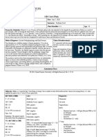 OB Care Plan: Assessment Data