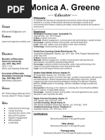 Resume Monica Greene Internet