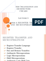 Lecture 3 - Chapter 4 - REGISTER TRANSFER AND MICROOPERATIONS