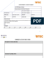 Assignment 2 Front Sheet