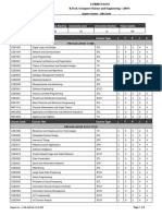 Programme Core Programme Elective University Core University Elective Total Credits