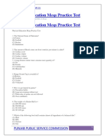 Physical Education Mcqs Practice Tests Past Papers Solveddocx PDF