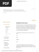 Multiple Choice Quiz - Online Resources