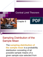 Center Limit Theorem