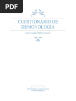 Cuestionario de Demonologia