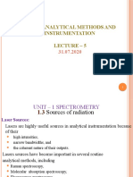 Obt751 - Analytical Methods and Instrumentation Lecture - 5