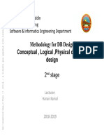 Methodology For DB Design Conceptual, Logical, Physical Database Design