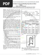 Analysis of Stock Strip Layout For Blanking Operation in Sheet Metal