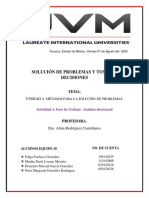 Actividad 4. Foro de Trabajo - Análisis Decisional. Equipo 10