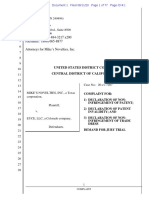 Mikes Novelties v. Eyce - Complaint