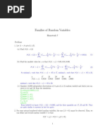 Families of Random Variables: Homework 7