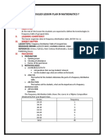 Semi-Detailed Lesson Plan in Mathematics 7: I. Objectives