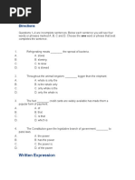 TOEFL Structure