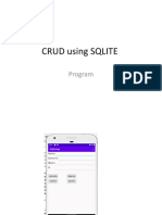 Sqlite Program Explanation