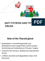 Anti-Thyroid and Thyroid Drugs