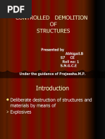 Controlled Demolition of Structures