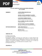 Acta Comité Conciliación La Argentina