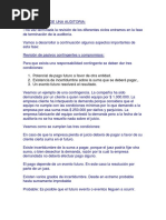 Terminación de Una Auditoria PDF