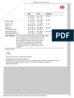 DB BAHN - Fare Finder Connections (Berlin-Schwenningen 45,90)