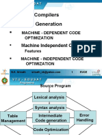 Compilers: Code Generation