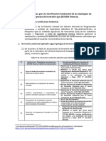 Recomendaciones para Certificación Ambiental