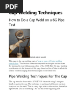 Cap Welding Techniques PDF