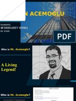 PRESENTATION On Acemoglu - Sinha