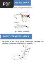 Position Kinematics: We Choose The Robot Fish Has 3 Joints and 3 Links