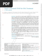 Nasal Vs Oronasal CPAP For OSA Treatment: A Meta-Analysis