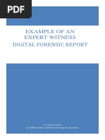 Example of An Expert Witness: By: Vincenzo Crawford BS. FORENSIC SCIENCE, University of Technology (U-Tech), Jamaica