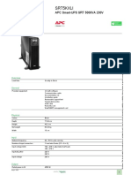 Karakteristik Smart-UPS On-Line - SRT5KXLI