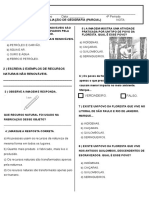 Avaliação GEO 3º A - 4ºP Parcial