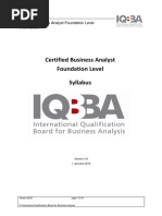 Certified Business Analyst Foundation Level