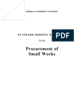 Procurement of Small Works: Standard Bidding Document