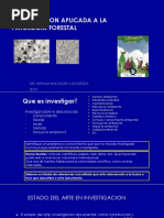 Investigacion Aplicada A La Patologia Forestal