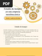 Medición de Tiempo en Una Empresa Metalmecanica